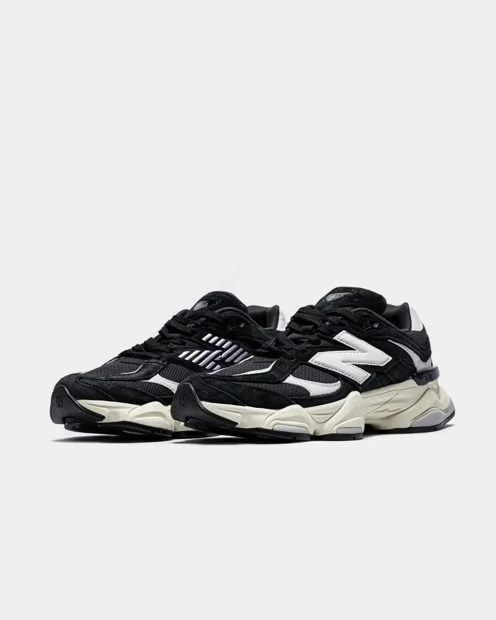 New Balance 9060 Black Suede Cream Sole