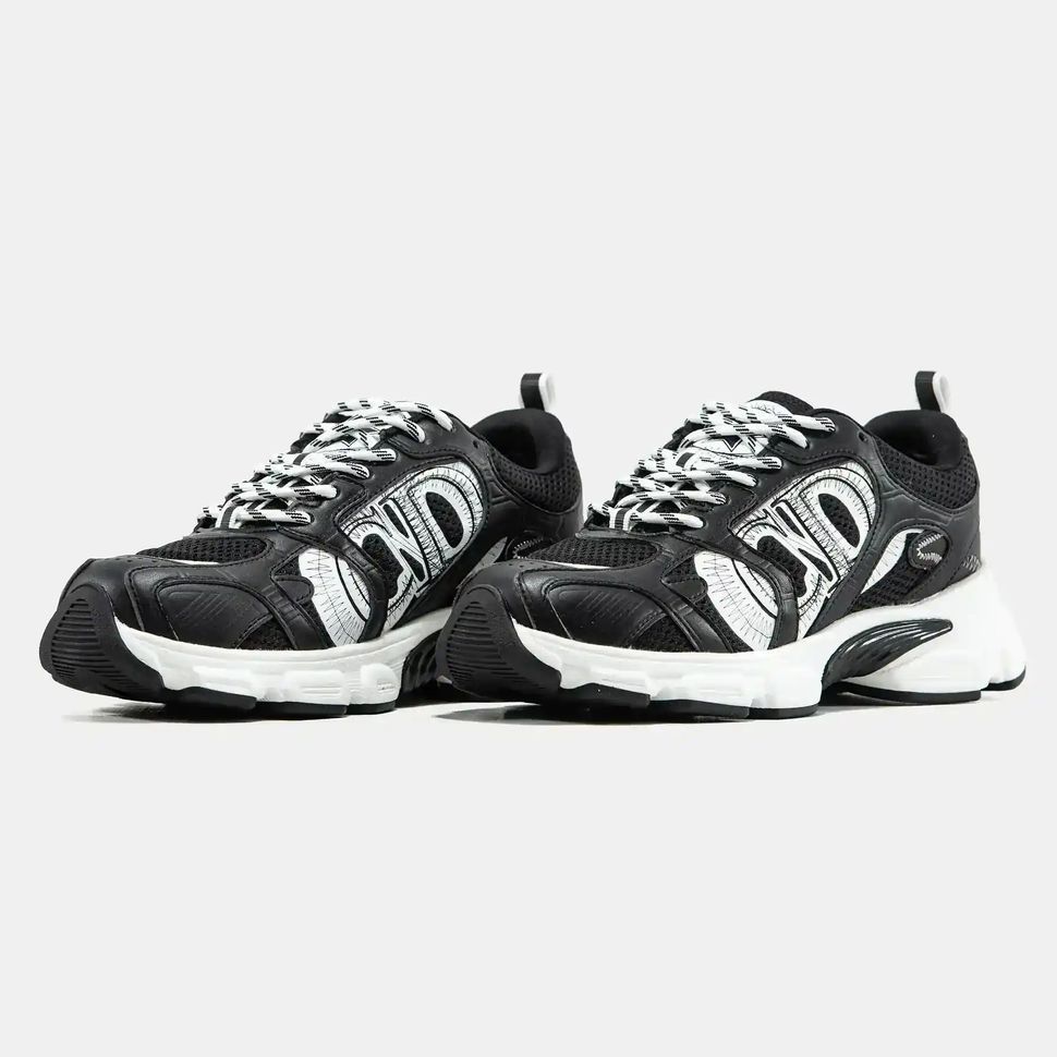 Dior Chrono Sneaker Black White Sketch Logo, 36