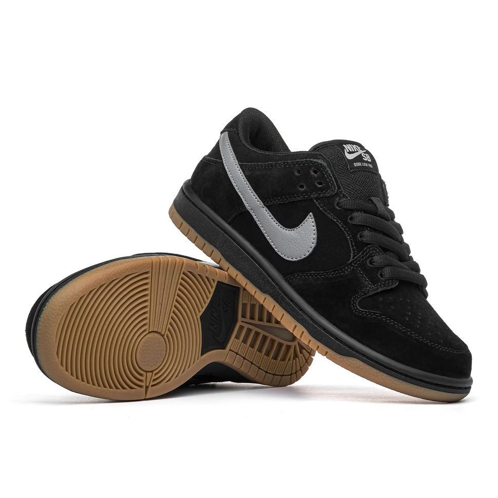 Nike SB Dunk Low Black White Gum, 36