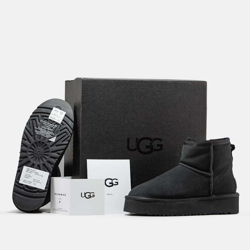 Зимові чоботи UGG Classic Mini Platform Black, 38