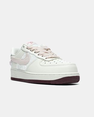 Nike Air Force 1 Low White Pink Burgundy, 36