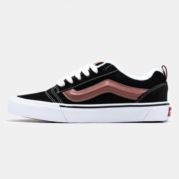 Кеди Vans KNU Skool Black White Bordo 10387 фото