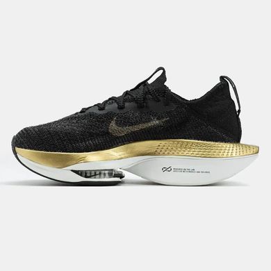 Nike Air Zoom Alphafly 2 Black Metallic Gold White, розмір 38