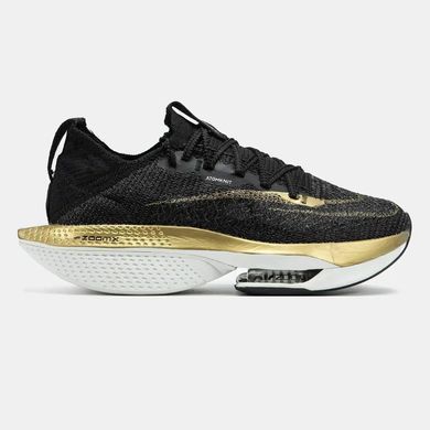 Nike Air Zoom Alphafly 2 Black Metallic Gold White, розмір 38