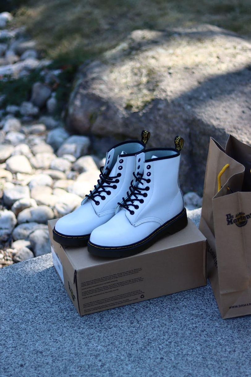 Черевики Dr. Martens White 4247 фото