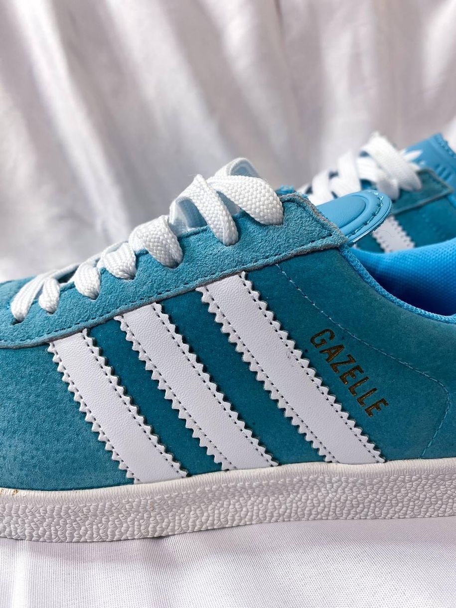 Кеды Adidas Gazelle Blue Green v2 2826 фото