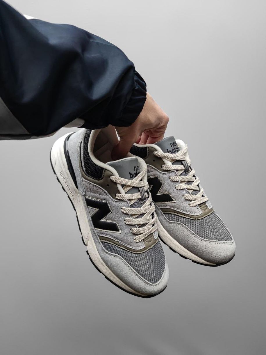 Кроссовки New Balance 997 Gray / Haki 10877 фото