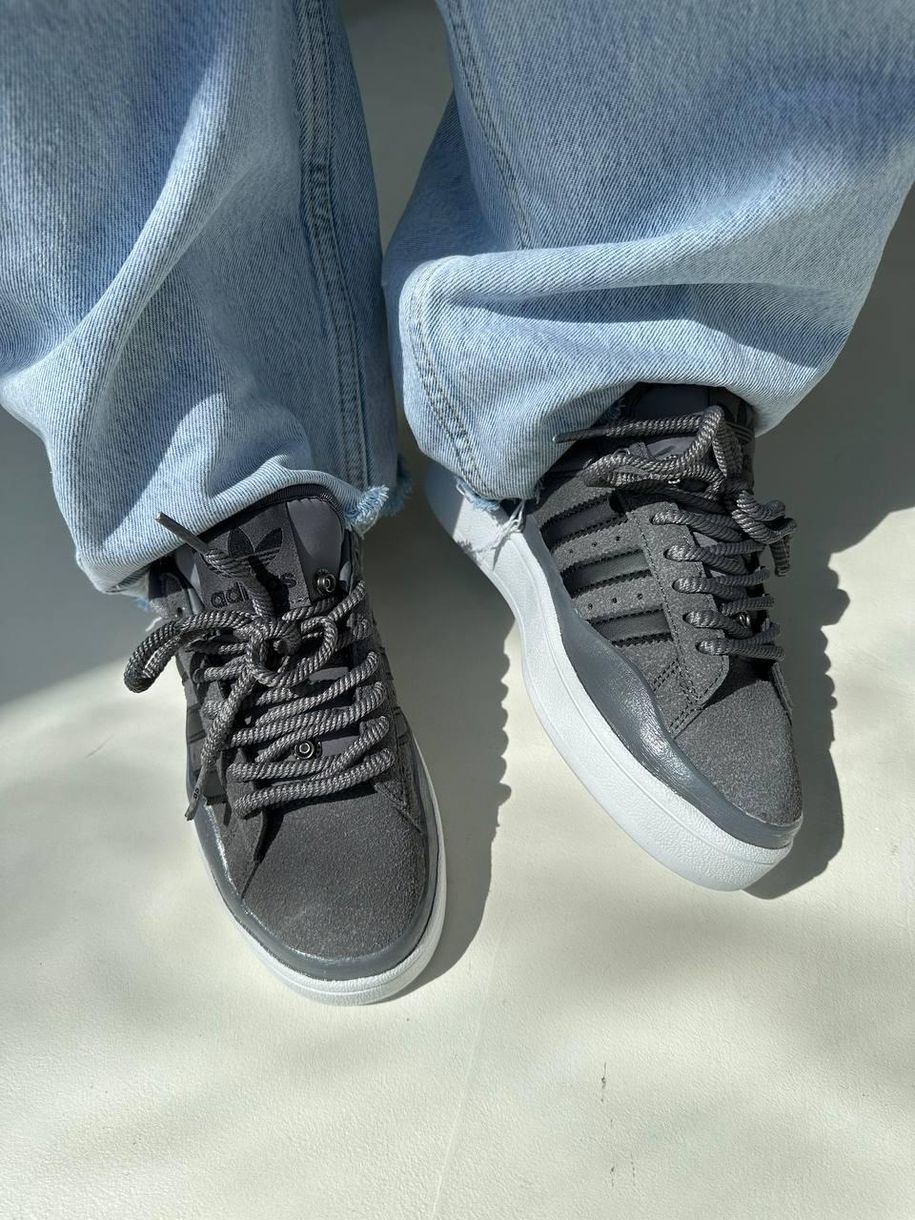 Кросівки Adidas Campus x Bad Bunny Graphite 9334 фото