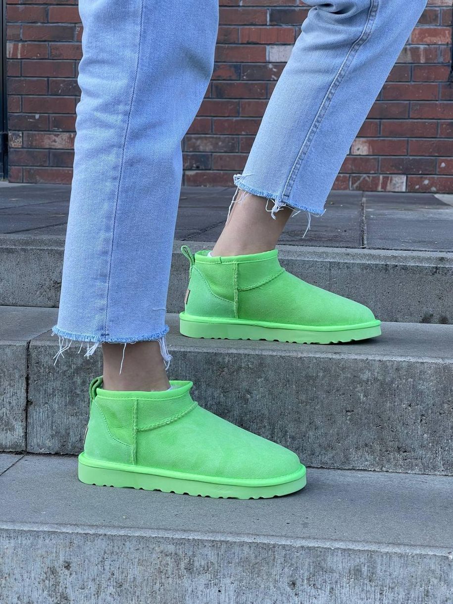 Зимові чоботи Ugg Classic Ultra Mini Parakeet Green 9893 фото