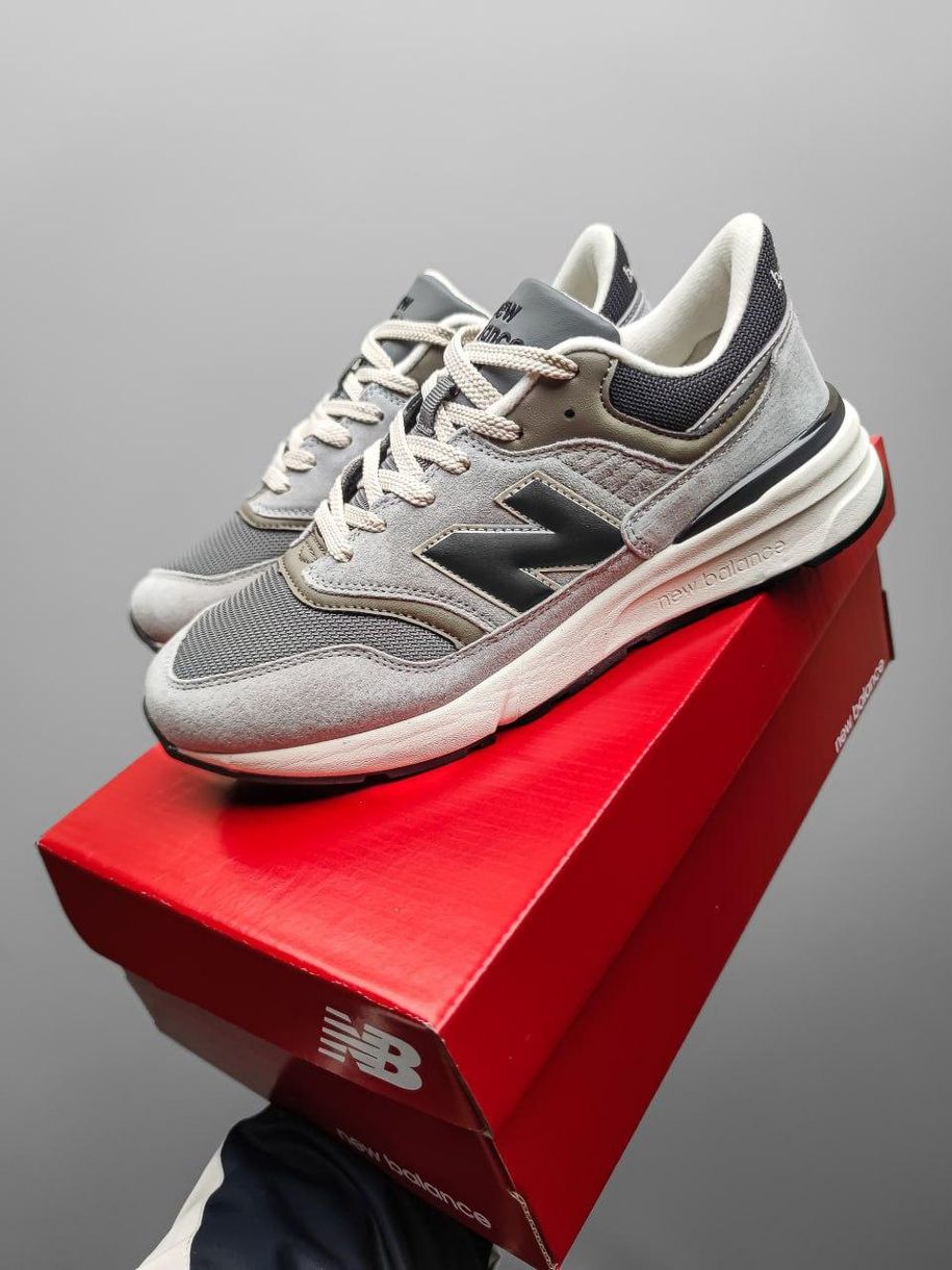 Кроссовки New Balance 997 Gray / Haki 10877 фото