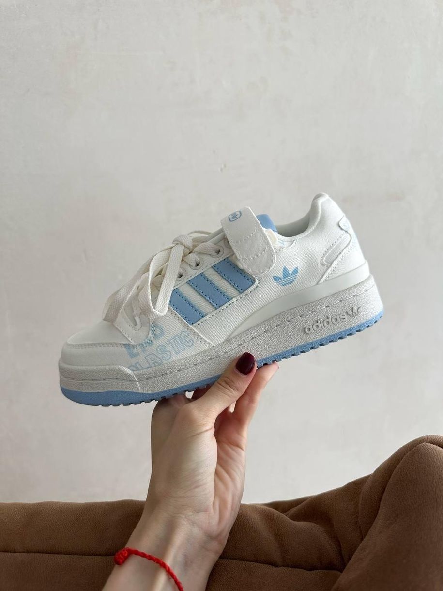 Кросівки Adidas Forum Low White Blue v2 9816 фото