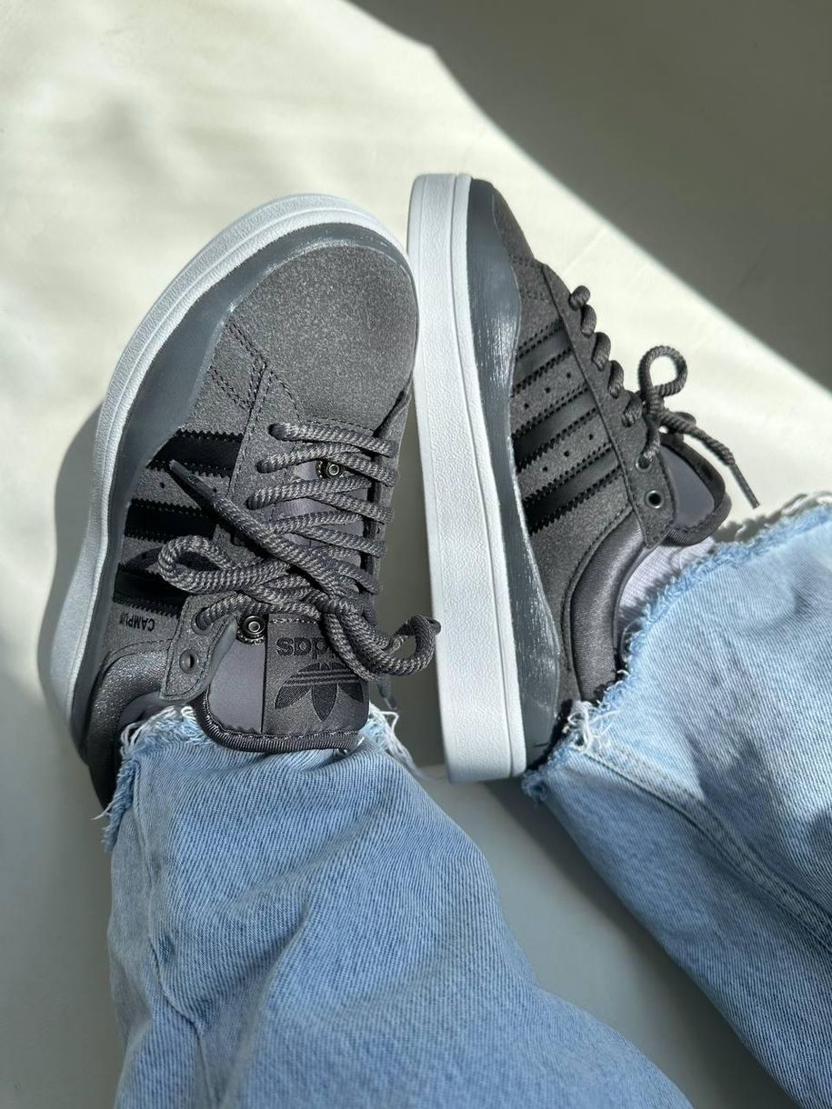 Кросівки Adidas Campus x Bad Bunny Graphite 9334 фото