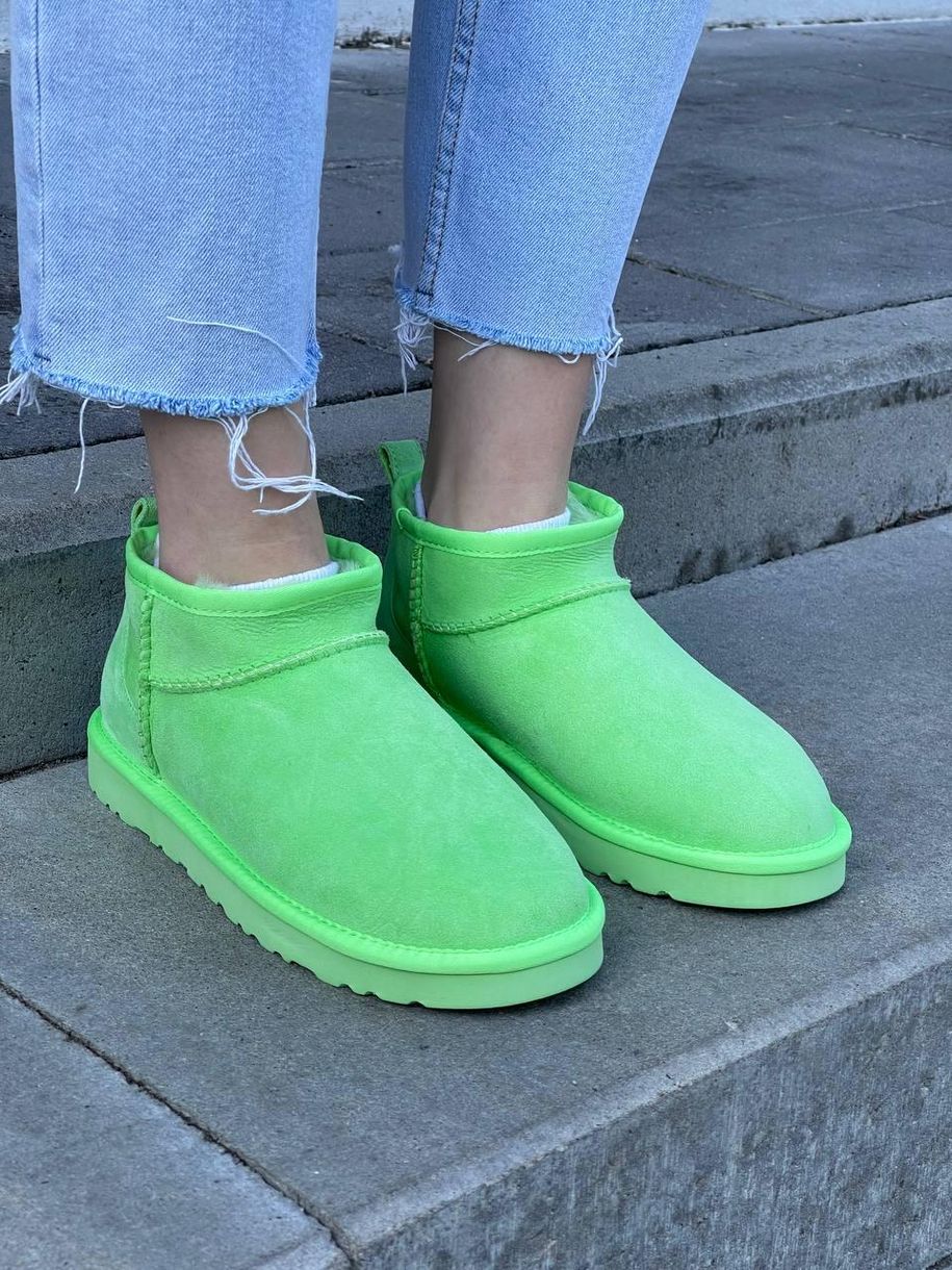 Зимові чоботи Ugg Classic Ultra Mini Parakeet Green 9893 фото