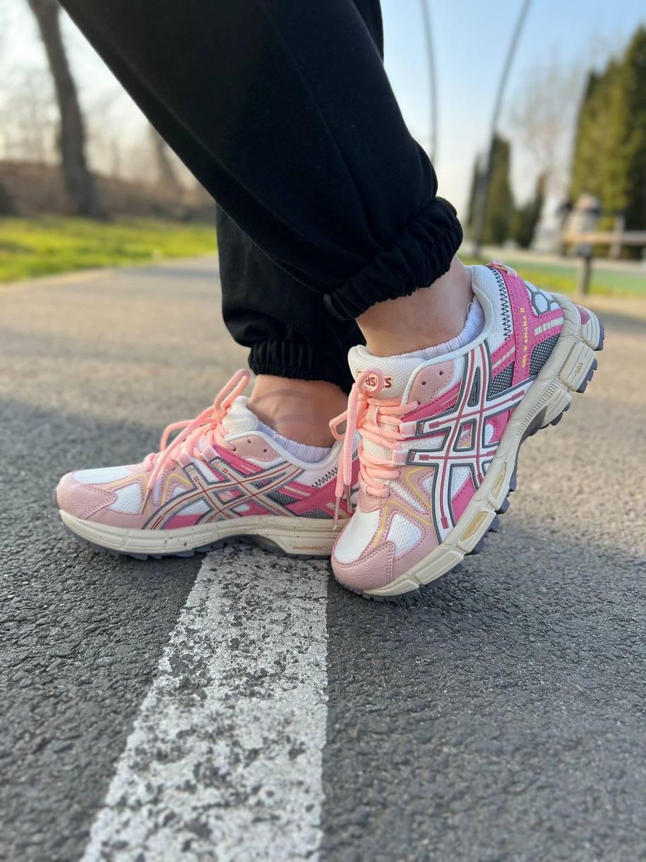 Кросівки бежеві з рожевим Asics Gel-Kahana 8 Beige Pink V2 10462 фото