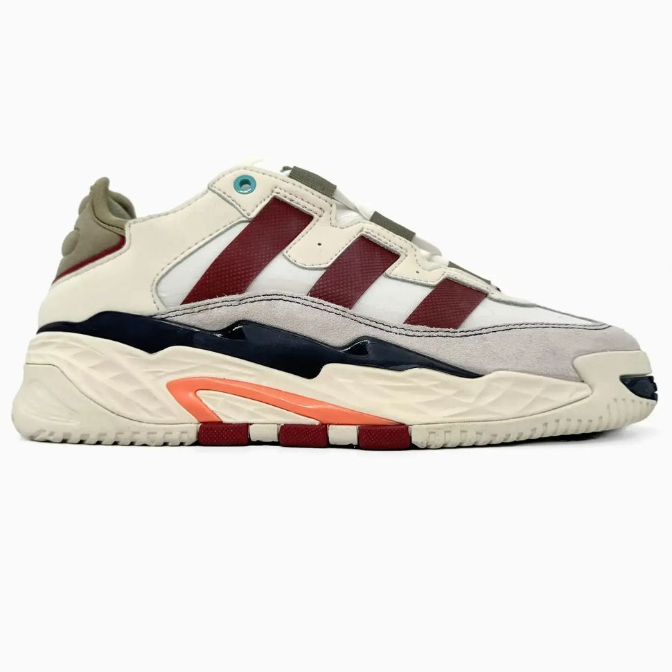 Adidas Niteball Off White Maroon Orange