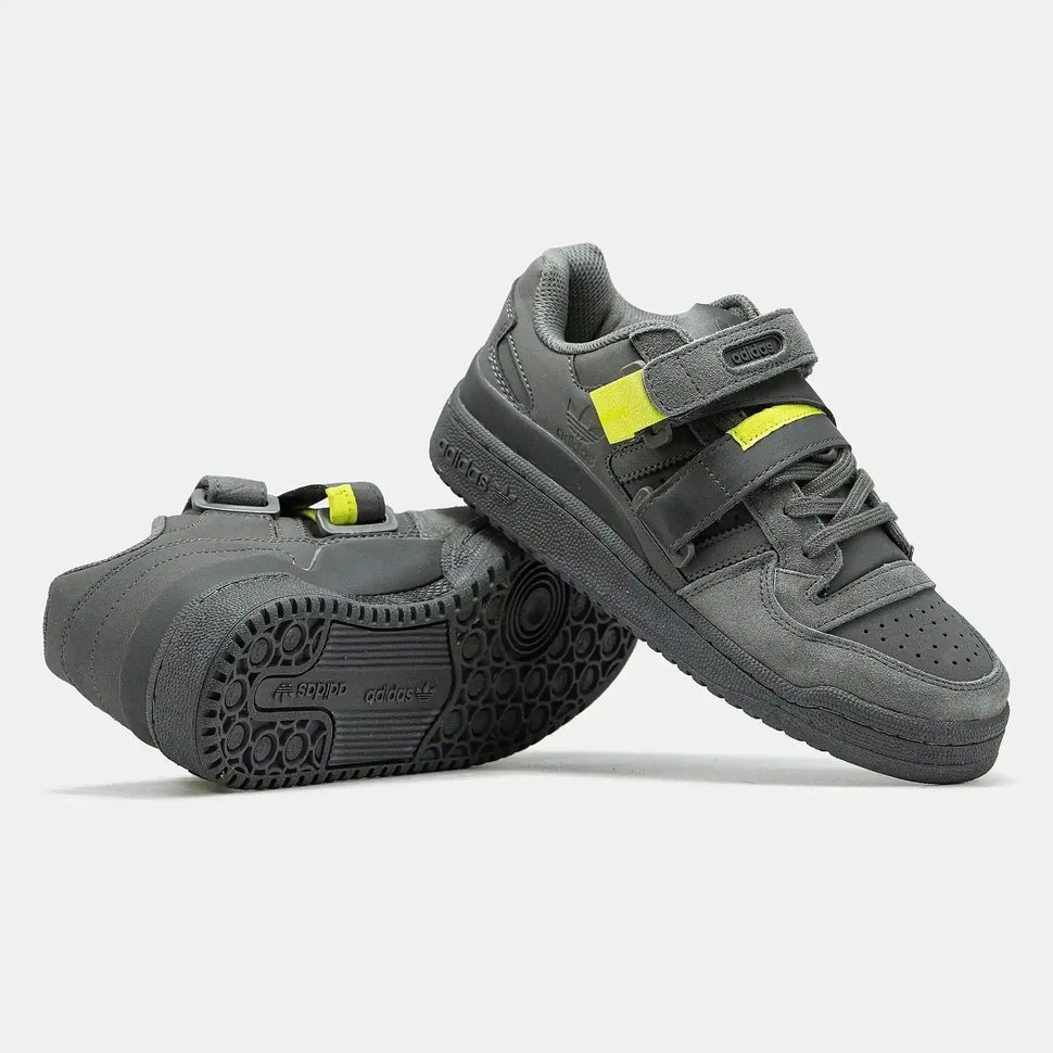 Adidas Forum 84 Strap Low Cinder Grey Yellow