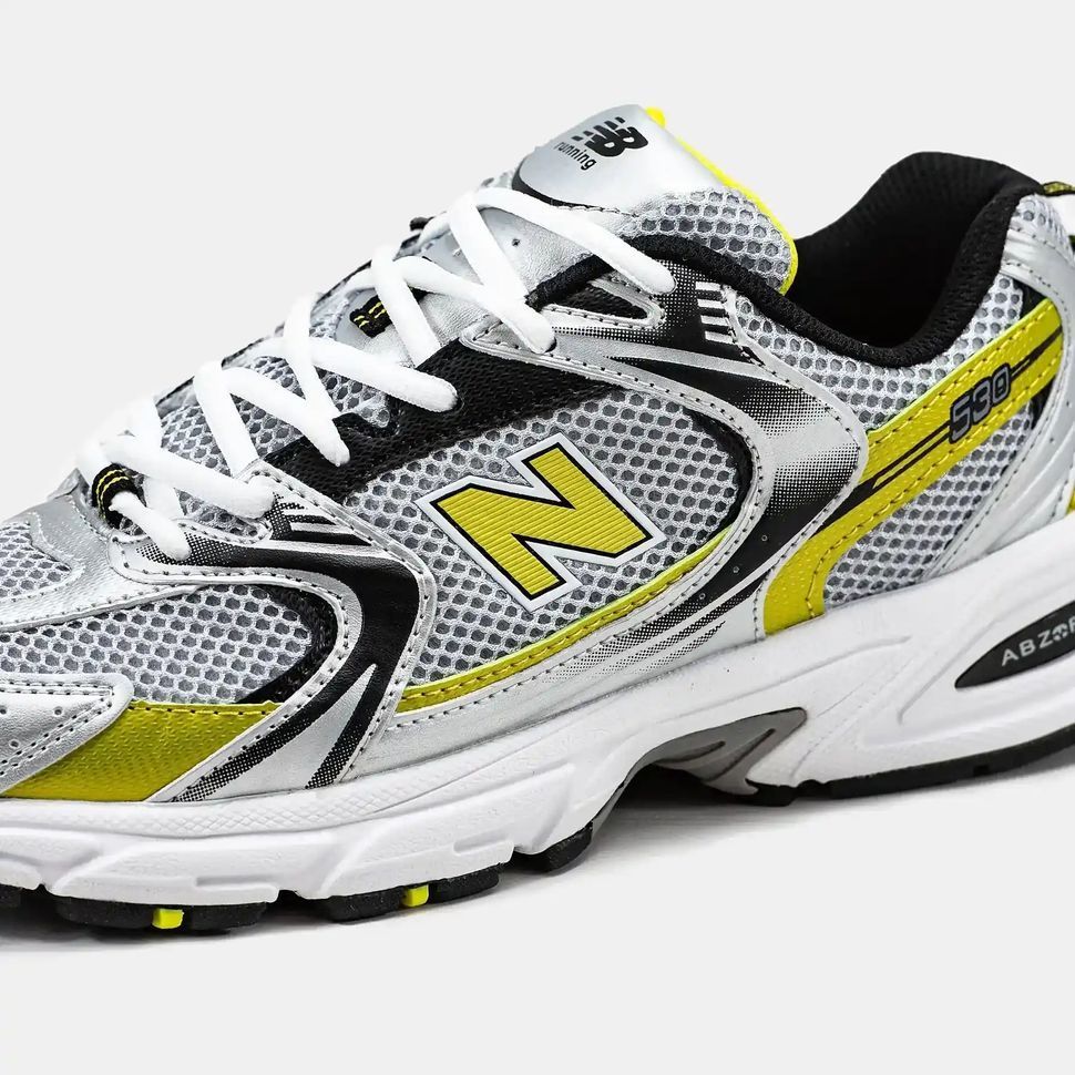 New Balance 530 Silver Yellow Black