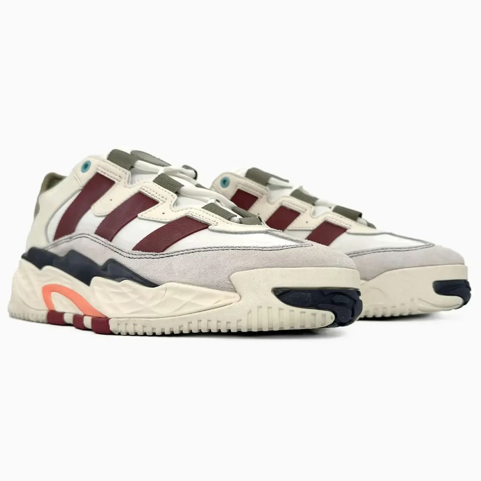 Adidas Niteball Off White Maroon Orange
