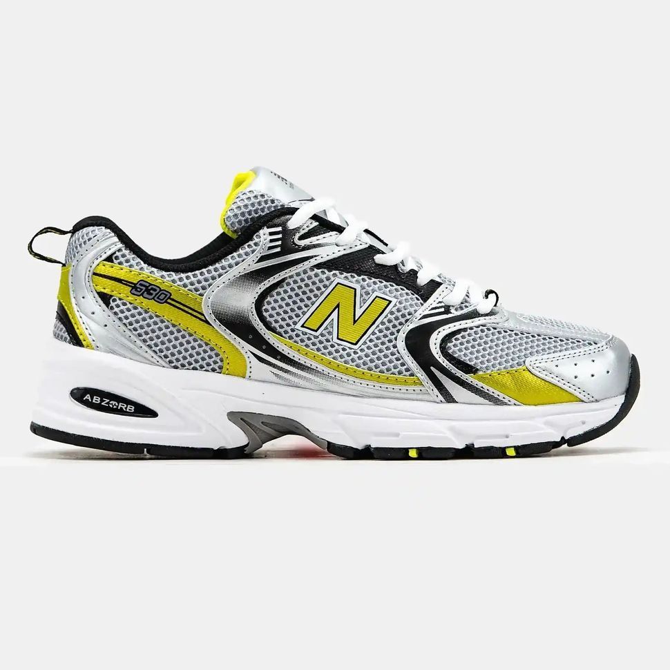 New Balance 530 Silver Yellow Black