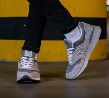 Кросівки New Balance 997 Grey White 2 3738 фото