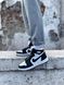 Баскетбольні кросівки Nike Air Jordan 1 Retro High Black White 3.0 5420 фото 7