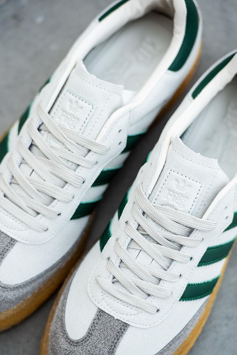 Кеди Adidas Samba x Ronnie Fieg x Clarks White Green 9255 фото