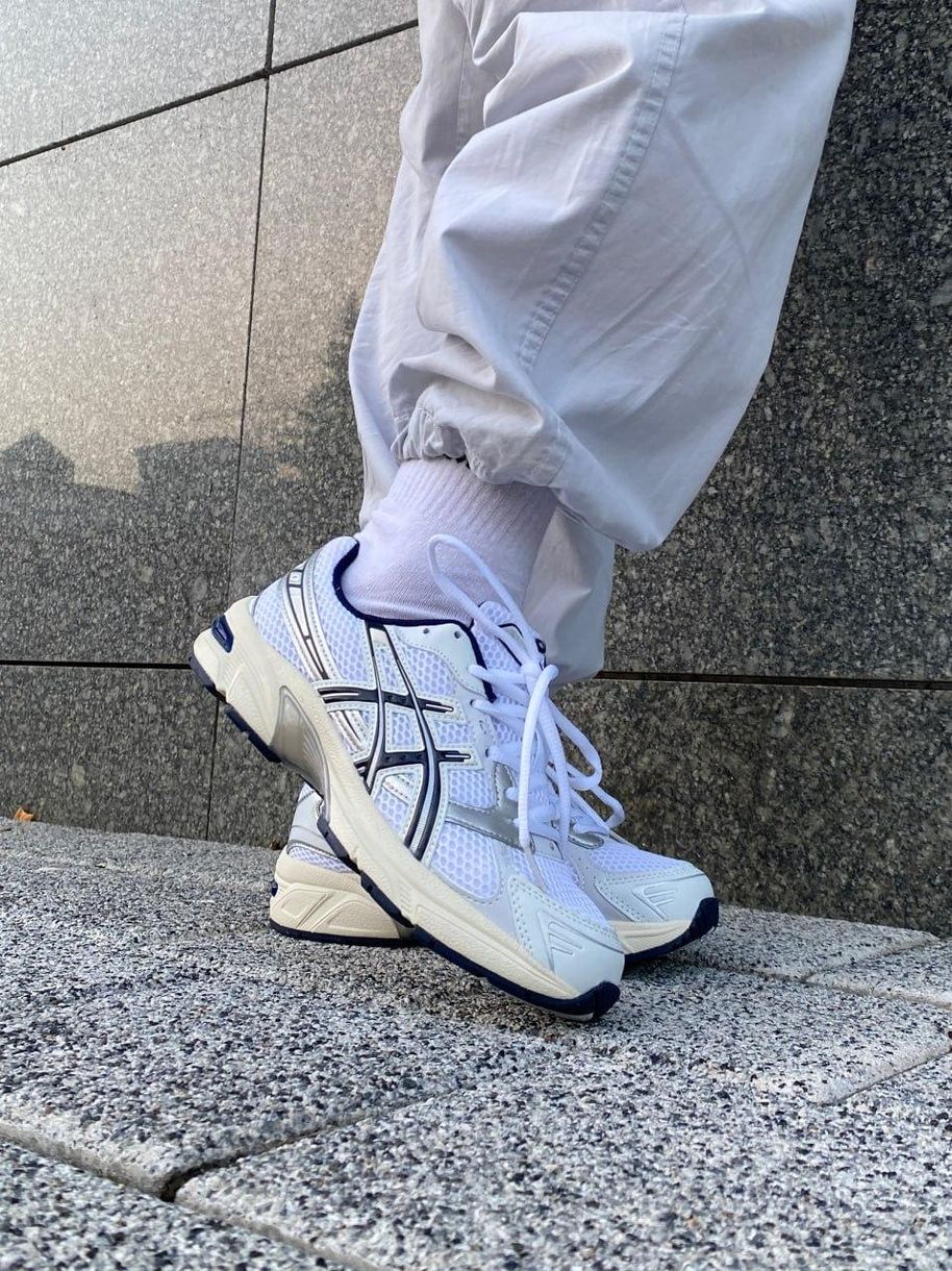 Кросівки Asics Gel-1130 White Black Beige 9782 фото