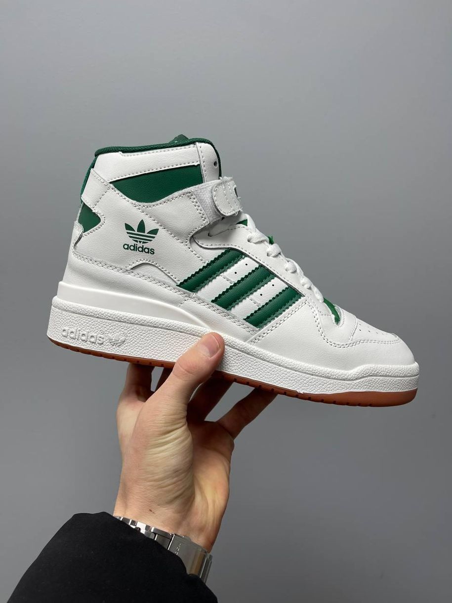 Кросівки Adidas Forum White Green High 2460 фото