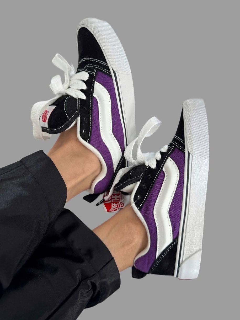 Кеди фіолетові з чорним Vans KNU Purple Black 11129 фото