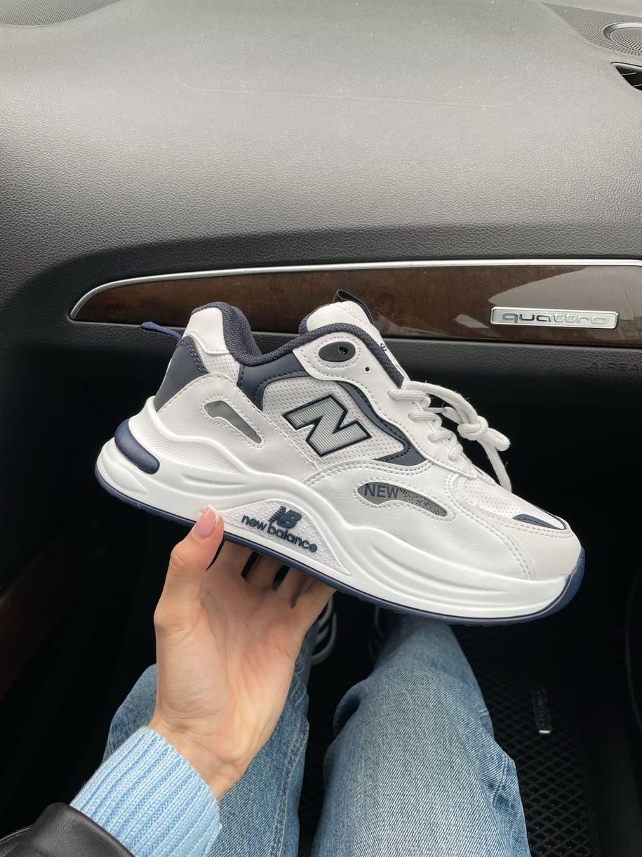 Кроссовки New Balance 990 White Blue Silver 8439 фото