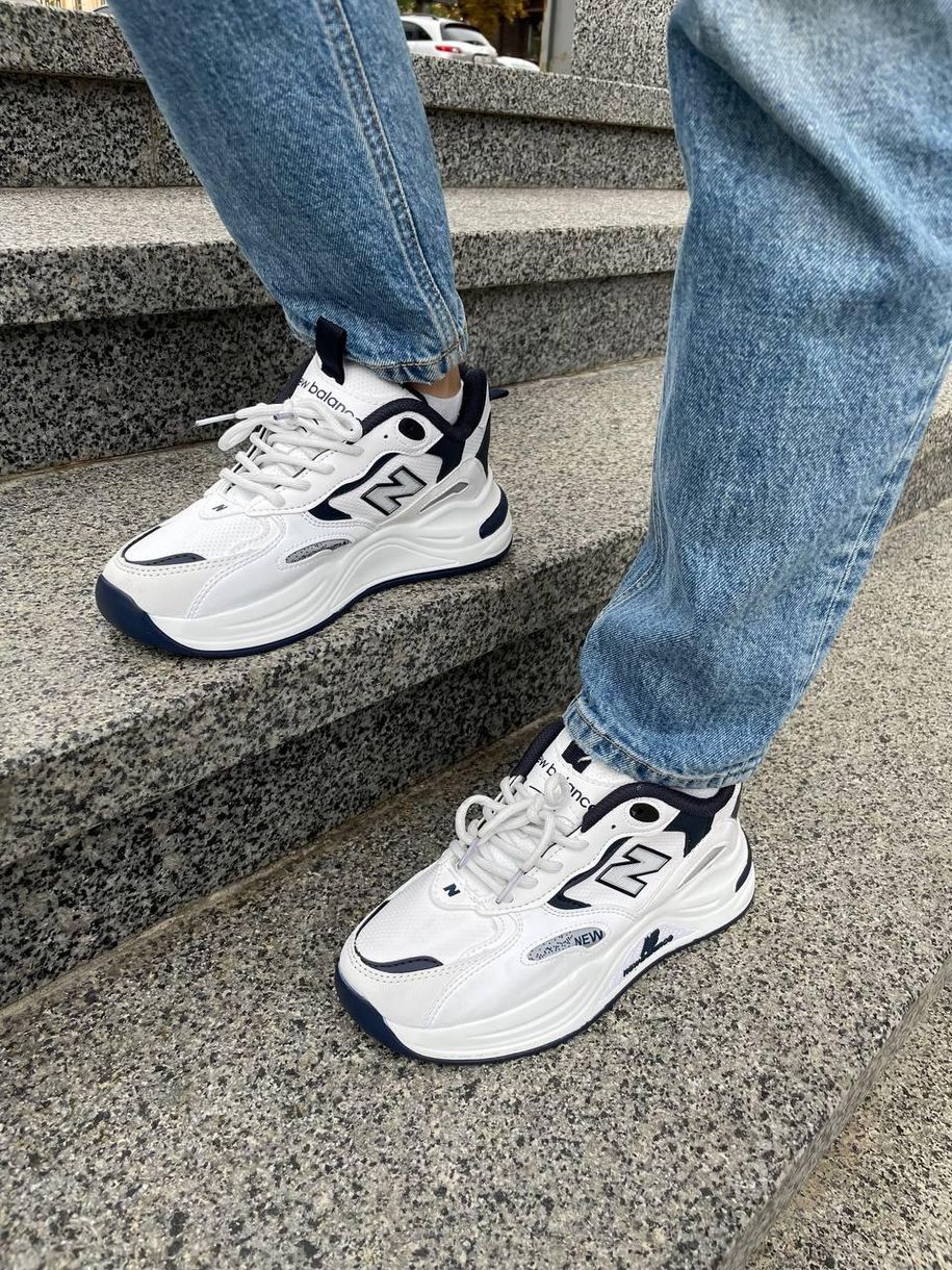 Кроссовки New Balance 990 White Blue Silver 8439 фото