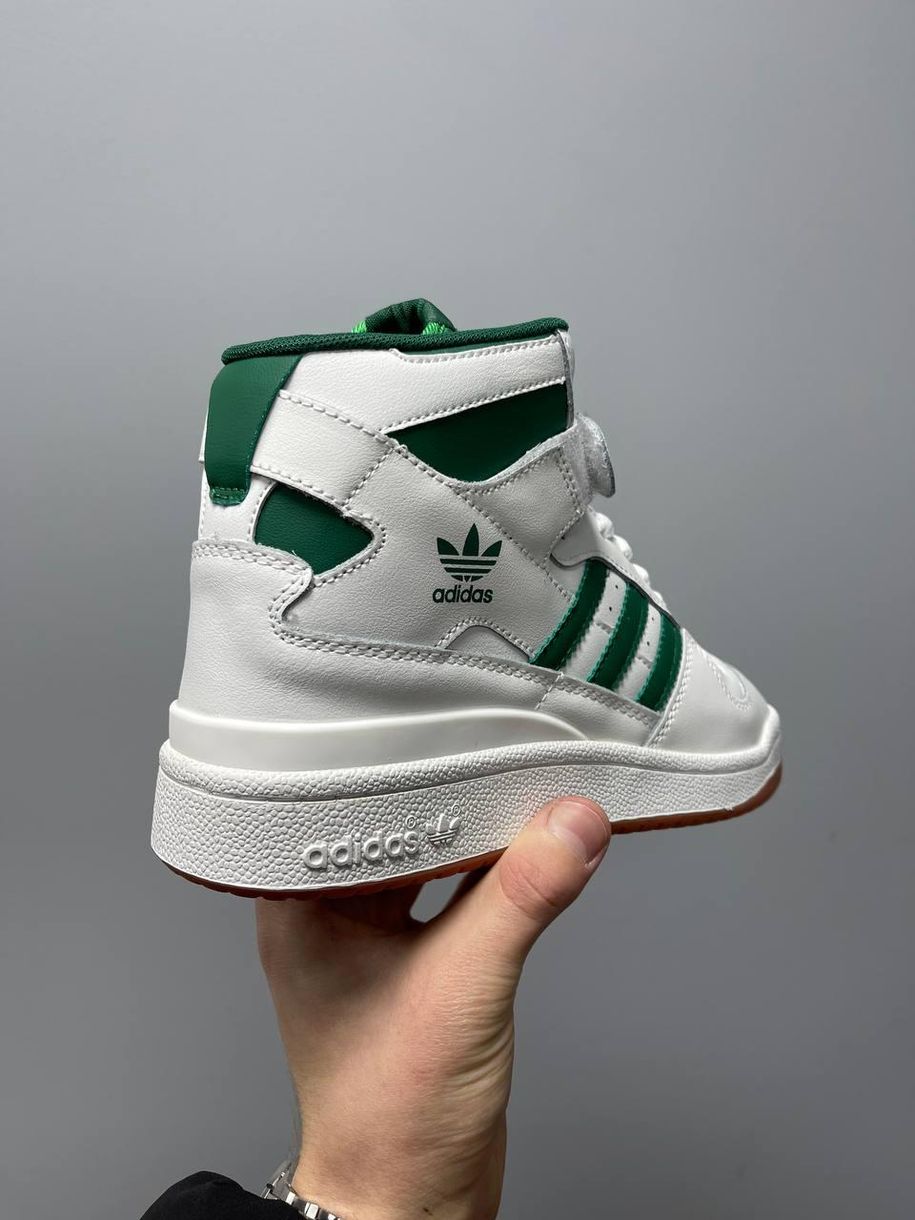 Кросівки Adidas Forum White Green High 2460 фото