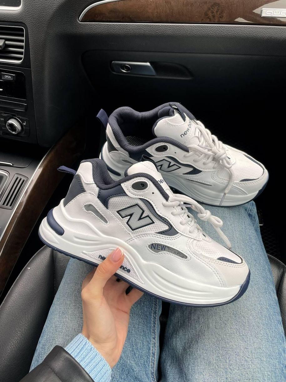 Кроссовки New Balance 990 White Blue Silver 8439 фото