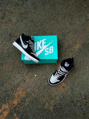 Nike SB Dunk High Black Grey 585 фото