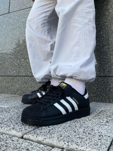 Кросівки Adidas Superstar Black 9774 фото