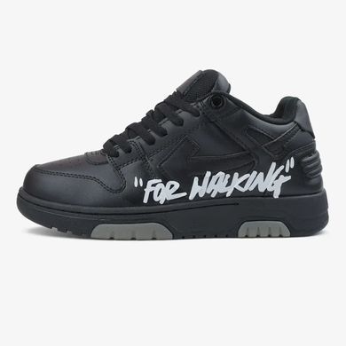 Off-White Out Of Office &ldquo;For Walking&rdquo; Black White Grey, 36
