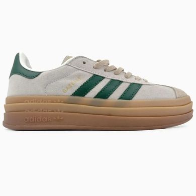 Adidas Gazelle Bold Beige Green Gum