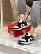 Баскетбольні кросівки Nike Air Jordan Retro 1 Low Black White Red 6146 фото 5