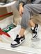 Баскетбольные кроссовки Nike Air Jordan Retro 1 Low Black White Red 6146 фото 8