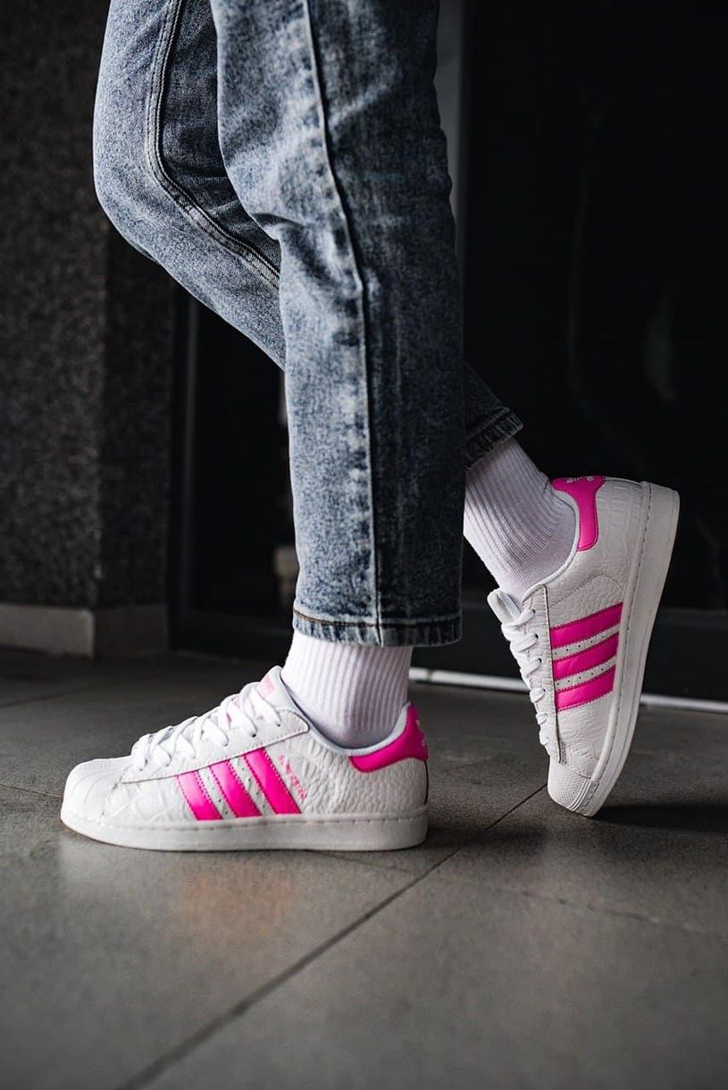 Adidas Superstar White Pink 2891 фото