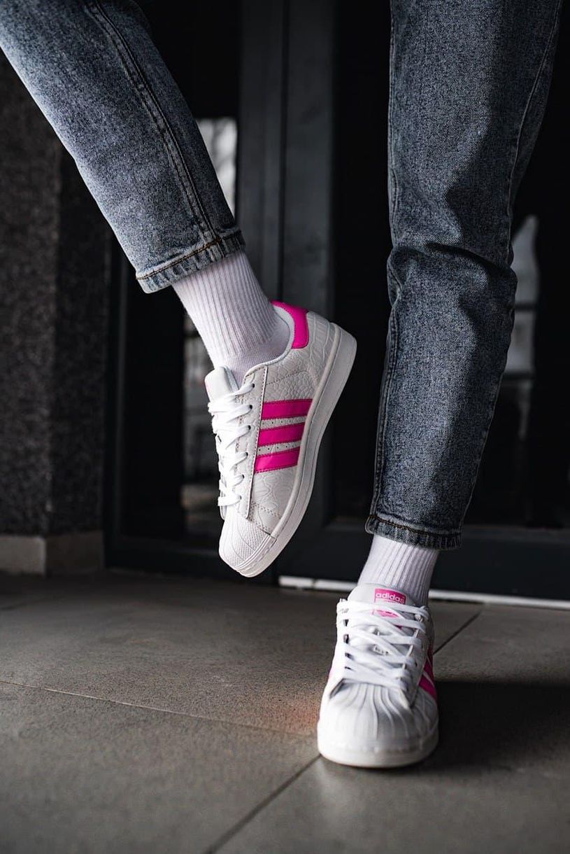 Adidas Superstar White Pink 2891 фото