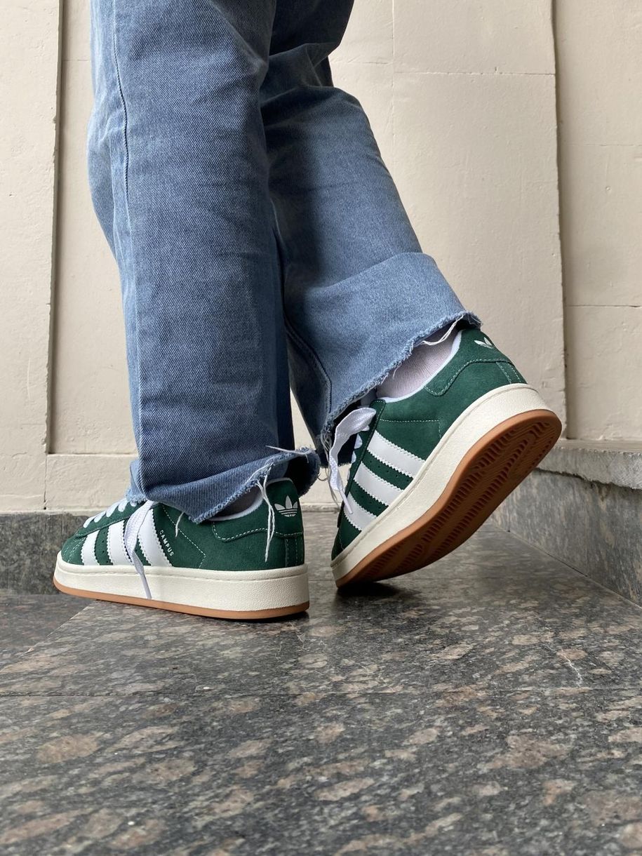 Кросівки Adidas Campus 00s Dark Green Cloud White 9410 фото