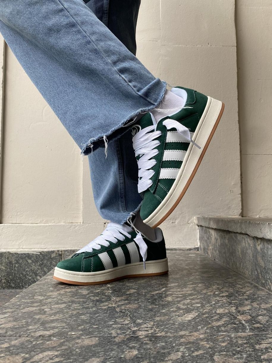 Кросівки Adidas Campus 00s Dark Green Cloud White 9410 фото