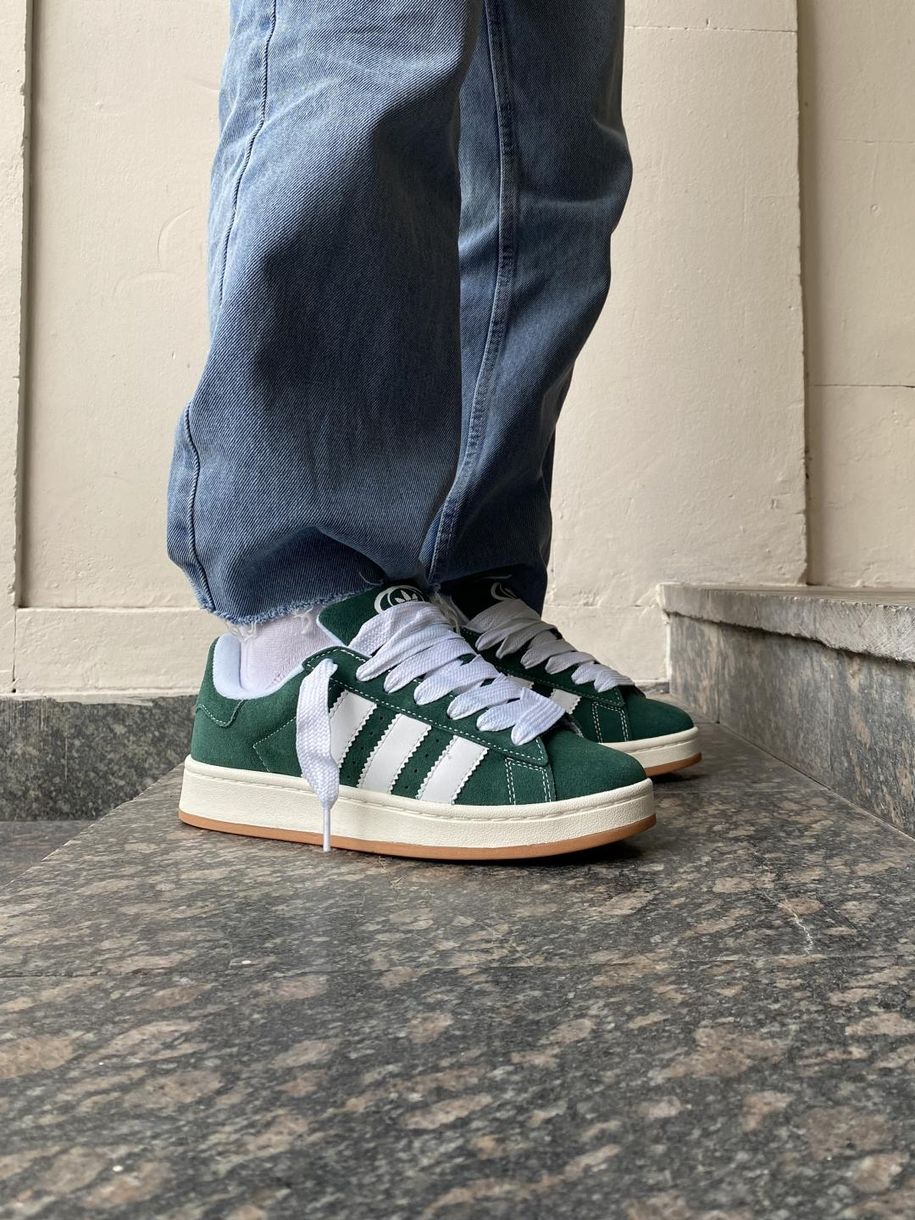 Кросівки Adidas Campus 00s Dark Green Cloud White 9410 фото