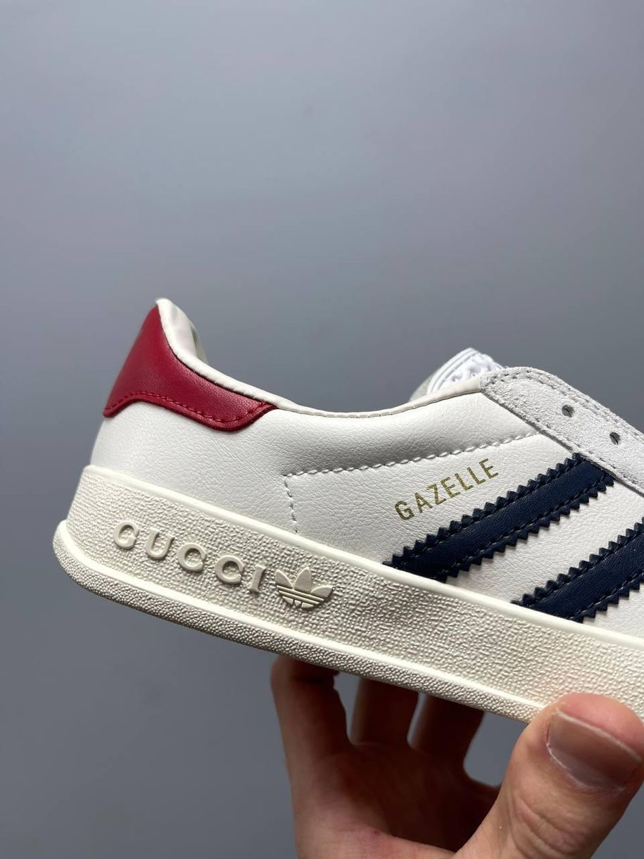 Кеды Adidas x Gucci Gazelle White 2285 фото