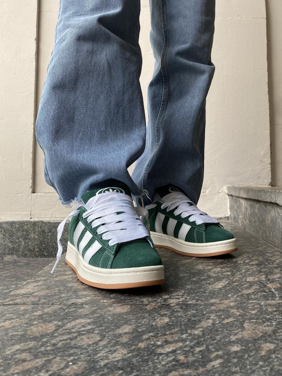 Кросівки Adidas Campus 00s Dark Green Cloud White 9410 фото