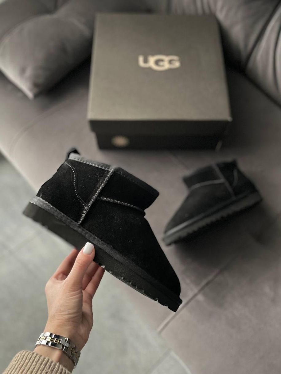 Зимние сапоги UGG Ultra Mini Full Black