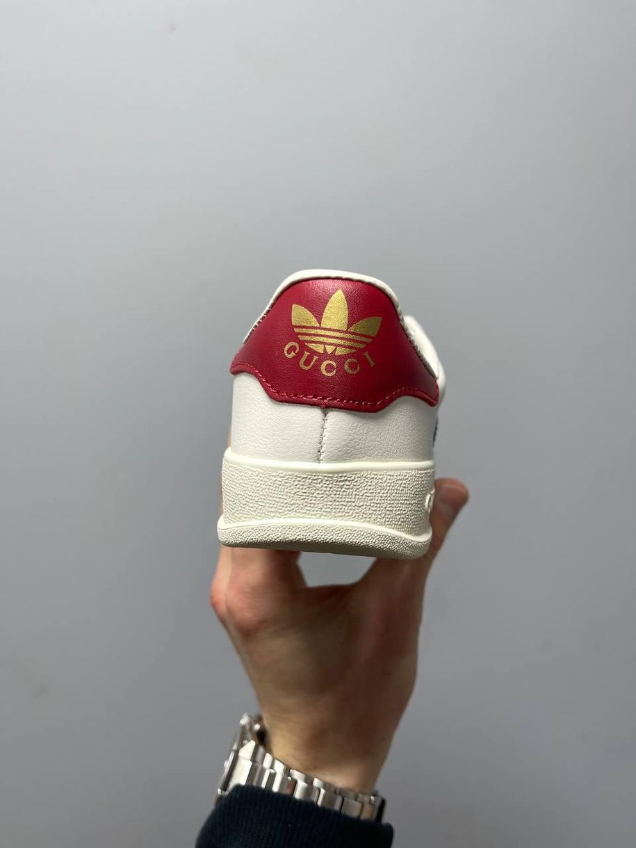 Кеды Adidas x Gucci Gazelle White 2285 фото