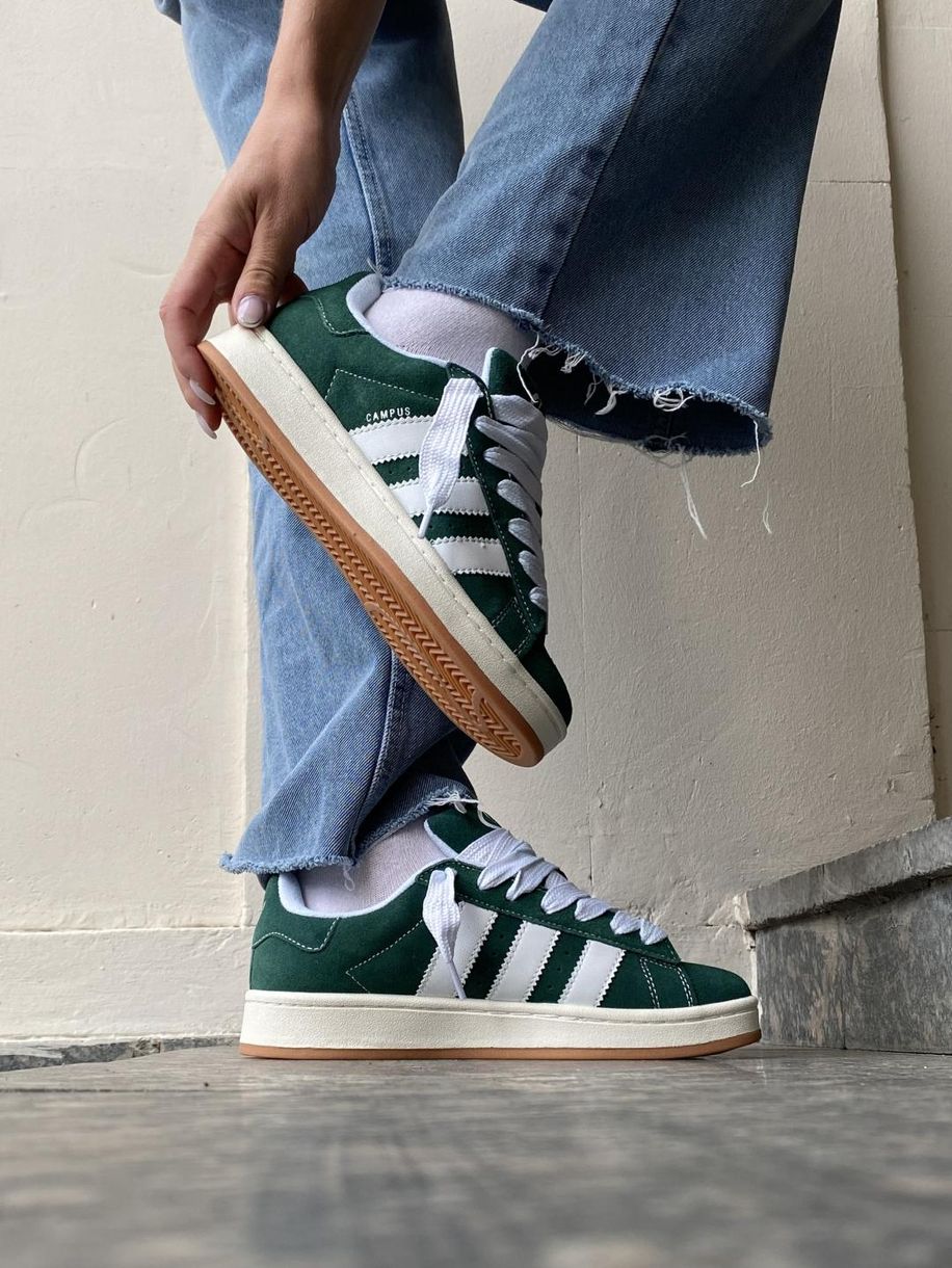 Кросівки Adidas Campus 00s Dark Green Cloud White 9410 фото