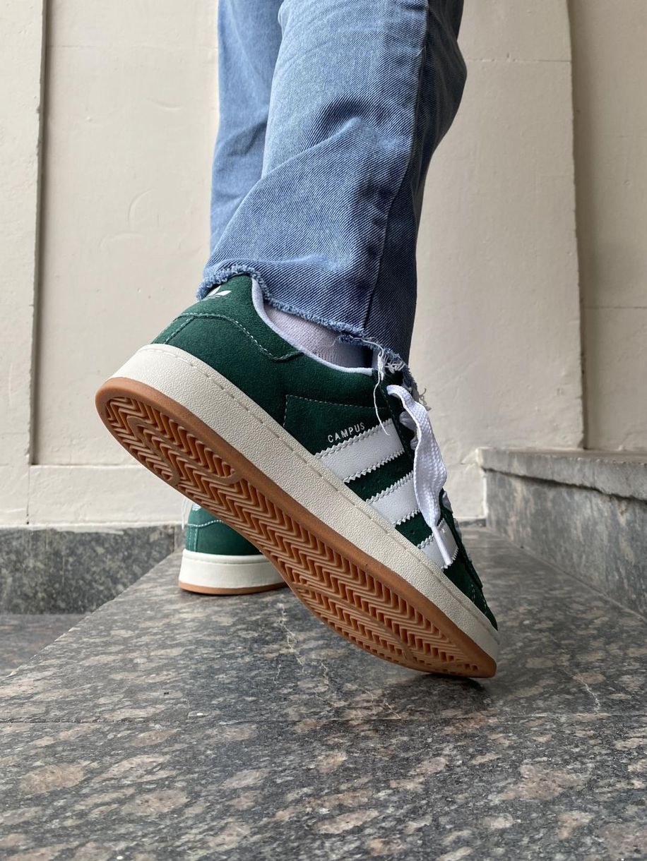 Кросівки Adidas Campus 00s Dark Green Cloud White 9410 фото